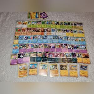 100+ Pokémon Card Lot – No Duplicates – Mixed Sets – Commons/Uncommons + Energy